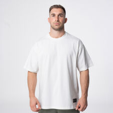 Polleo Men's Forge Oversized Statement Short Sleeve T-Shirt, White 